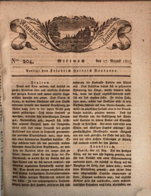 Regensburger Zeitung Mittwoch 27. August 1823