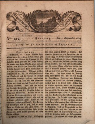 Regensburger Zeitung Freitag 5. September 1823