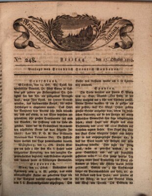 Regensburger Zeitung Freitag 17. Oktober 1823