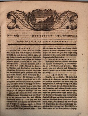 Regensburger Zeitung Samstag 1. November 1823