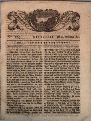 Regensburger Zeitung Samstag 22. November 1823