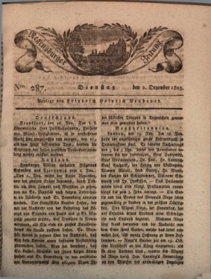 Regensburger Zeitung Dienstag 2. Dezember 1823