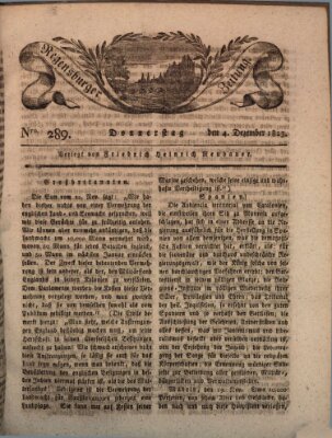 Regensburger Zeitung Donnerstag 4. Dezember 1823