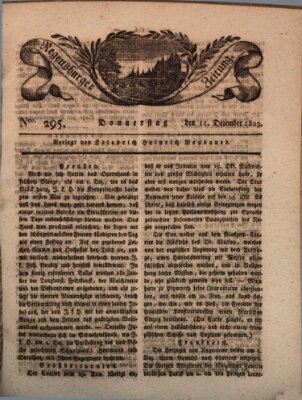 Regensburger Zeitung Donnerstag 11. Dezember 1823