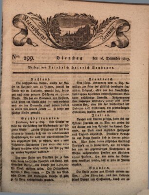 Regensburger Zeitung Dienstag 16. Dezember 1823