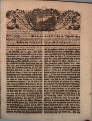 Regensburger Zeitung Samstag 20. Dezember 1823