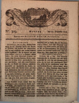 Regensburger Zeitung Montag 29. Dezember 1823