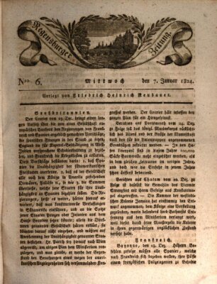 Regensburger Zeitung Mittwoch 7. Januar 1824