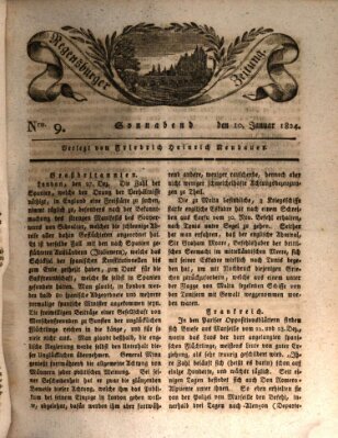 Regensburger Zeitung Samstag 10. Januar 1824