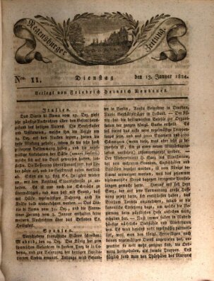 Regensburger Zeitung Dienstag 13. Januar 1824