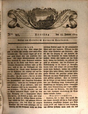 Regensburger Zeitung Freitag 23. Januar 1824