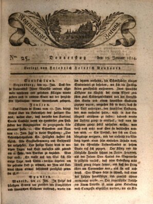 Regensburger Zeitung Donnerstag 29. Januar 1824