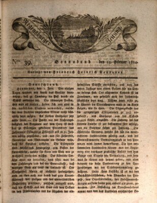 Regensburger Zeitung Samstag 14. Februar 1824