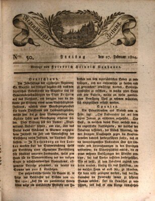 Regensburger Zeitung Freitag 27. Februar 1824