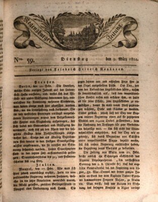 Regensburger Zeitung Dienstag 9. März 1824