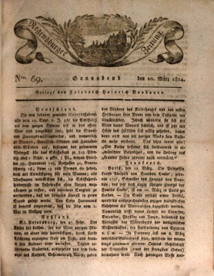 Regensburger Zeitung Samstag 20. März 1824