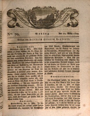 Regensburger Zeitung Montag 22. März 1824