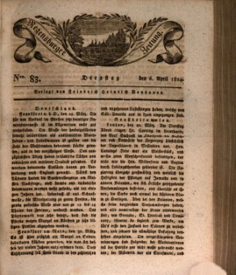 Regensburger Zeitung Dienstag 6. April 1824