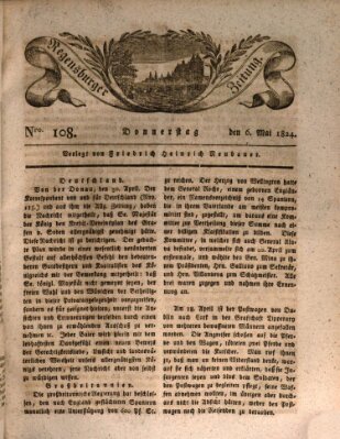 Regensburger Zeitung Donnerstag 6. Mai 1824