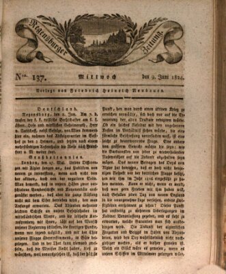 Regensburger Zeitung Mittwoch 9. Juni 1824