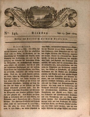 Regensburger Zeitung Dienstag 15. Juni 1824