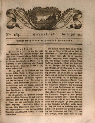 Regensburger Zeitung Samstag 10. Juli 1824