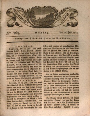 Regensburger Zeitung Montag 12. Juli 1824