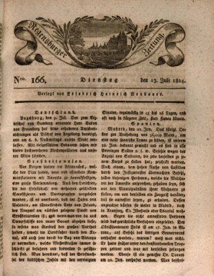 Regensburger Zeitung Dienstag 13. Juli 1824