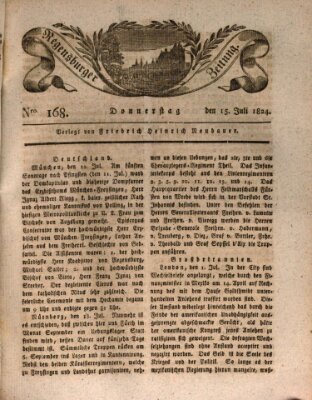 Regensburger Zeitung Donnerstag 15. Juli 1824