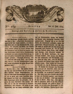 Regensburger Zeitung Freitag 16. Juli 1824