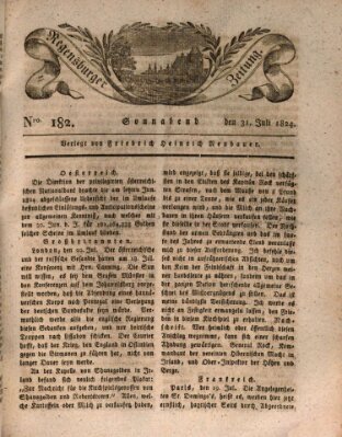 Regensburger Zeitung Samstag 31. Juli 1824