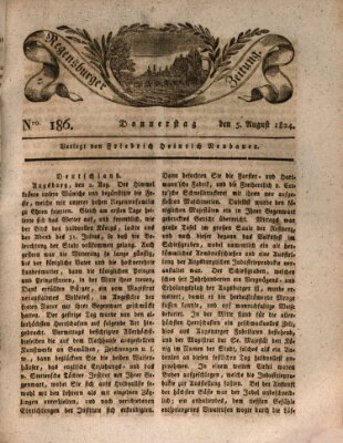 Regensburger Zeitung Donnerstag 5. August 1824