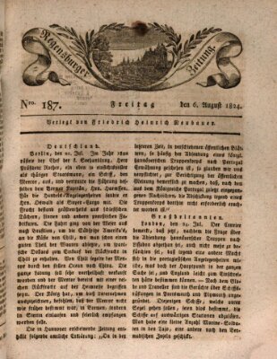 Regensburger Zeitung Freitag 6. August 1824