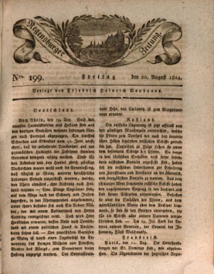 Regensburger Zeitung Freitag 20. August 1824