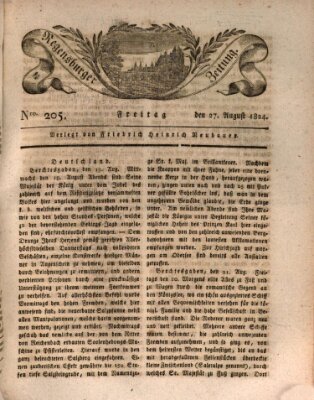 Regensburger Zeitung Freitag 27. August 1824