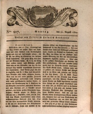 Regensburger Zeitung Montag 30. August 1824