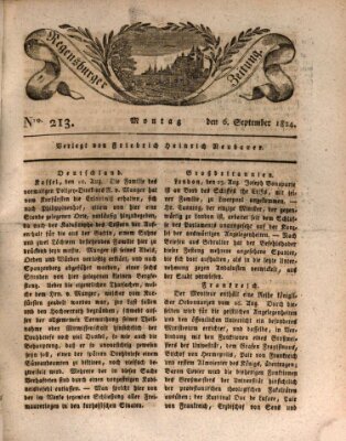 Regensburger Zeitung Montag 6. September 1824