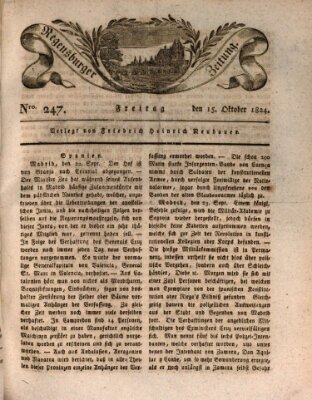 Regensburger Zeitung Freitag 15. Oktober 1824