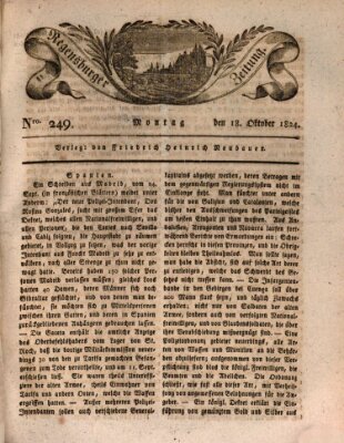 Regensburger Zeitung Montag 18. Oktober 1824