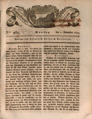 Regensburger Zeitung Montag 1. November 1824