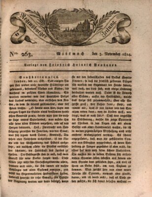 Regensburger Zeitung Mittwoch 3. November 1824