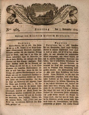 Regensburger Zeitung Freitag 5. November 1824