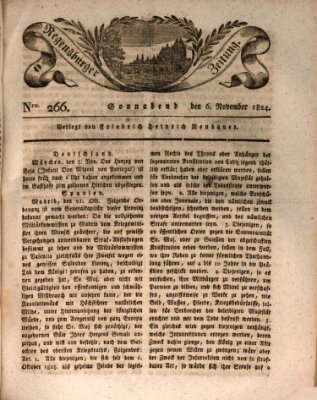 Regensburger Zeitung Samstag 6. November 1824