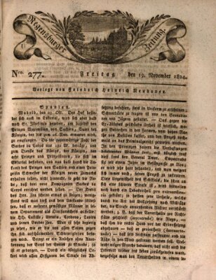 Regensburger Zeitung Freitag 19. November 1824