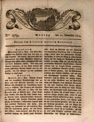 Regensburger Zeitung Montag 22. November 1824