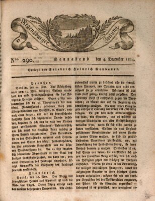 Regensburger Zeitung Samstag 4. Dezember 1824