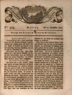 Regensburger Zeitung Montag 20. Dezember 1824