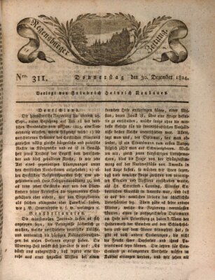 Regensburger Zeitung Donnerstag 30. Dezember 1824