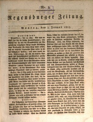 Regensburger Zeitung Montag 3. Januar 1825