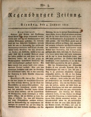 Regensburger Zeitung Dienstag 4. Januar 1825